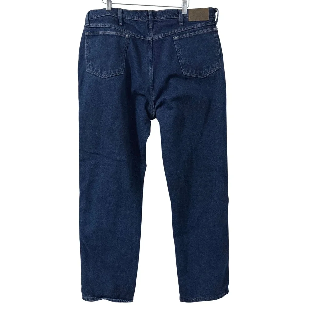 Cabelas‎ Jeans Size 40x32 Flannel Lined Dark Wash Denim Outdoor Workwear Utility